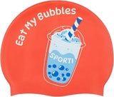 Sporti Unisex-Adult Limited Edition Silicone Swim Cap, Abstract Designs