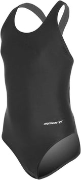 Sporti Girls' & Women's Athletic Wide Strap Abstract Print One-Piece Suit