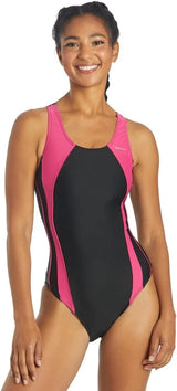 Sporti Women's Athletic Wide Strap One-Piece Swimsuit, Multiple Colors