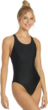 Sporti Women's Athletic Wide Strap One-Piece Swimsuit, Multiple Colors