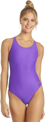 Sporti Women's Athletic Wide Strap One-Piece Swimsuit, Multiple Colors
