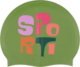 Sporti Unisex-Adult Limited Edition Silicone Swim Cap, Abstract Designs