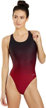 Sporti Women's Athletic Wide Strap One-Piece Swimsuit, Multiple Colors