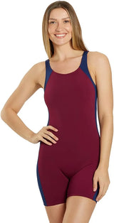 Sporti Women's HydroLast Athletic Unitard, Boyleg One Piece Swimsuit