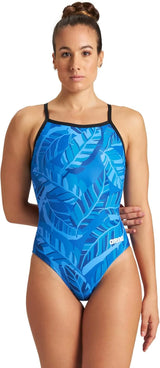 ARENA Womens Tropicals One Piece Light Drop Back Swimsuit Athletic Ladies Swimwear for Swimming