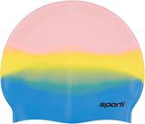 Sporti Unisex-Adult Limited Edition Silicone Swim Cap, Abstract Designs