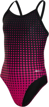 Sporti Girls' & Women's Athletic Thin Strap Lycra Printed One-Piece Suit