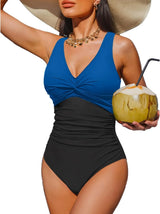 Women's Tummy Control One Piece Swimsuit Push Up Full Coverage Bathing Suit