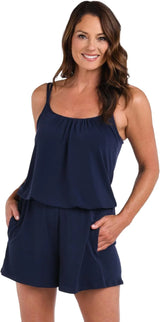 Maxine of Hollywood Women's Romper One Piece Swimsuit