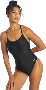 Sporti Women's Athletic Tie Back One-Piece Swimsuit, Bathing Swimming Suit