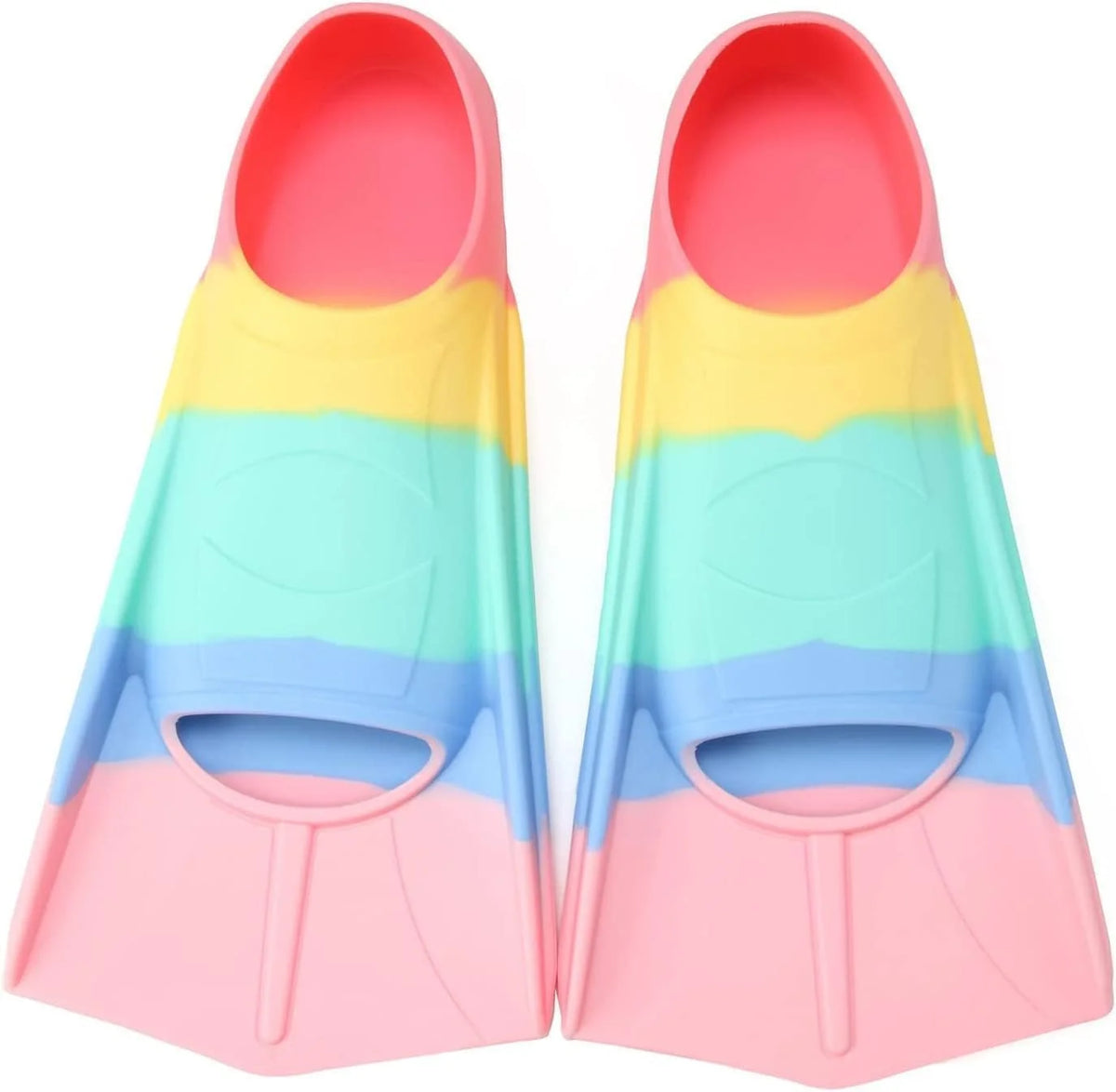 Kids Swim Fins Youth Short Blade Swimming Training Flippers