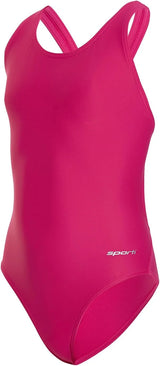 Sporti Girls' & Women's Athletic Wide Strap Abstract Print One-Piece Suit