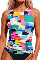 Daci Tankini Tops for Women Tummy Control Swim Top Only