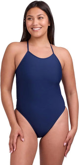 JOLYN Brandon Fixed Back Women's Athletic One Piece Swimsuit for Competitive Swimming, Lifeguarding, Medium-Full Coverage