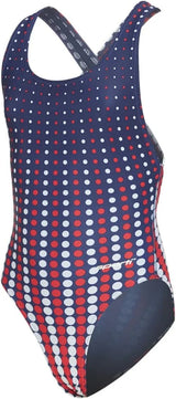 Sporti Girls' & Women's Athletic Wide Strap Abstract Print One-Piece Suit