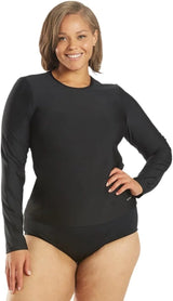 Sporti Women's Plus Size S/S & L/S Swim Shirt UPF 50+ - Rash Guard Shirts