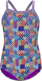 Dolfin Little Girls One Piece Swimsuit for Little Girls and Toddlers