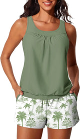 Summer Mae Womens Tankini Swimsuits Two Piece with Pockets Bathing Suits