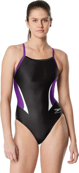 Speedo Womens Swimsuit One Piece Endurance+ Cross Back Solid Adult Team Colors