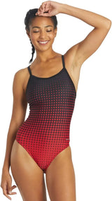 Sporti Women's Athletic Thin Strap One Piece Swimsuit, Bathing Suits Adults