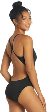 Sporti HydroLast Women's Athletic Micro Back One-Piece Swimsuit Competition