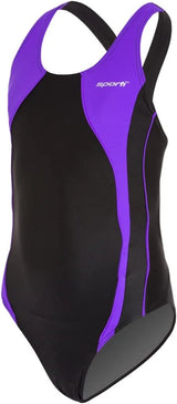 Sporti Girls' & Women's Athletic Wide Strap Abstract Print One-Piece Suit