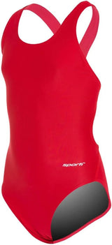 Sporti Girls' & Women's Athletic Wide Strap Abstract Print One-Piece Suit