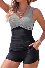 Women Tankini Swimsuits with Shorts Two Piece Tummy Control Bathing Suits