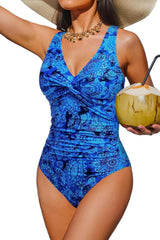 Women's Tummy Control One Piece Swimsuit Push Up Full Coverage Bathing Suit