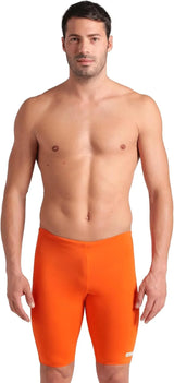 Arena Men's Team Colors Solid Swim Jammer MaxLife Athletic Swimwear Pool Training Swimsuit Competitive Swimming Bathing Suit