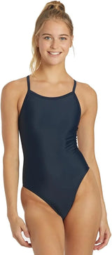 iSwim Girls' & Women's Athletic Thin Strap One Piece Swimsuit, Training Fit