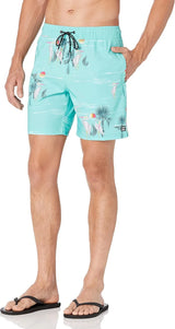 Billabong Mens Standard Elastic Waist Stretch Sundays Layback Boardshort Swim Short Trunk, 17 Inch Outseam