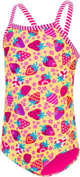 Dolfin Little Girls One Piece Swimsuit for Little Girls and Toddlers