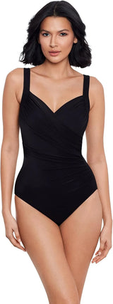 Miraclesuit Women's Swimwear Sanibel Tummy Control Underwire Bra One Piece Swimsuit