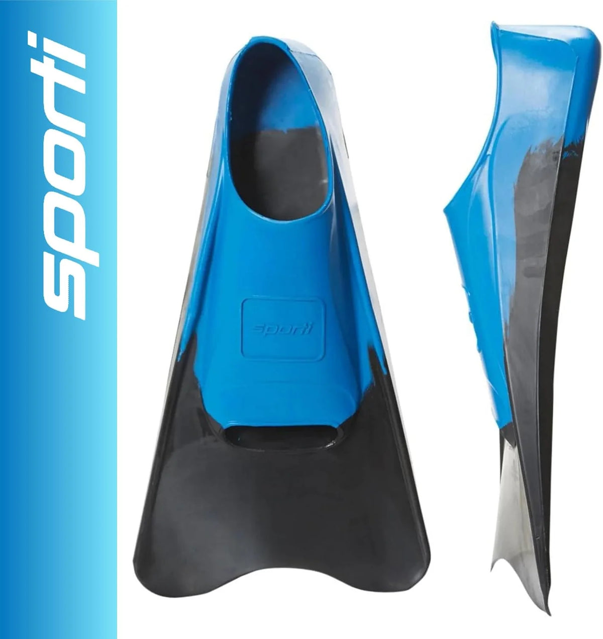Sporti Unisex-Adult & Kids Short Blade Training Swim Fins Pool Lap Swimming