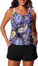 Summer Mae Womens Tankini Swimsuits Two Piece with Pockets Bathing Suits