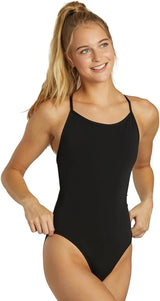 Sporti HydroLast Women's Athletic Tie Back One-Piece Swimsuit, Bathing Suit