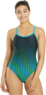 Sporti Women's Athletic Thin Strap One Piece Swimsuit, Bathing Suits Adults