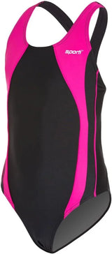 Sporti Girls' & Women's Athletic Wide Strap Abstract Print One-Piece Suit