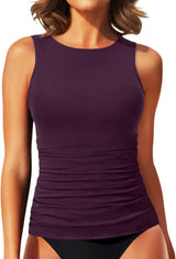 Daci Tankini Tops for Women Tummy Control Swim Top Only