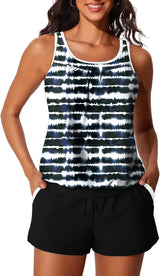 Summer Mae Womens Tankini Swimsuits Two Piece with Pockets Bathing Suits