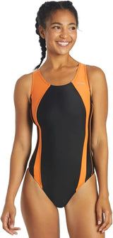 Sporti Women's Athletic Wide Strap One-Piece Swimsuit, Multiple Colors