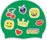 Sporti Unisex-Adult Limited Edition Silicone Swim Cap, Abstract Designs