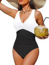Women's Tummy Control One Piece Swimsuit Push Up Full Coverage Bathing Suit
