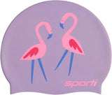 Sporti Unisex-Adult Limited Edition Silicone Swim Cap, Abstract Designs