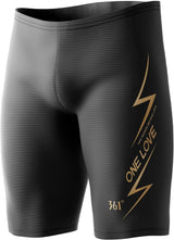 361° Swim Jammers for Men, Pro Racing Training Swimsuit, Chlorine Resistant Endurance Mens Swim Suit Swimwear Tech Pant