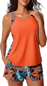 Summer Mae Blouson Women's Tankini Swimsuits Tummy Control Bathing Suits