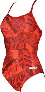 ARENA Womens Tropicals One Piece Light Drop Back Swimsuit Athletic Ladies Swimwear for Swimming