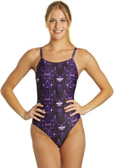 iSwim Girls' & Women's Athletic Thin Strap One Piece Swimsuit, Training Fit