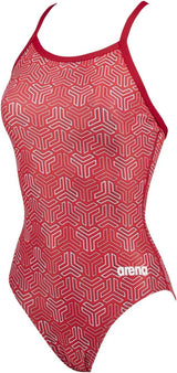 ARENA Women's Kikko Light Drop Back One Piece - Chlorine Resistant, UV Protection, Supportive Thin Straps Swimsuit
